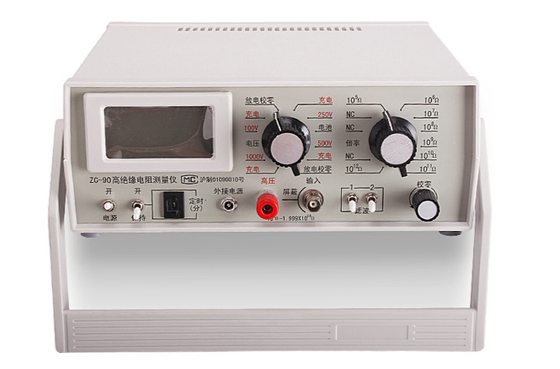 Digitale Isolationswiderstandstester mit einer Prüfspannung von 100/250/500/1000 V und einem Widerstandsbereich von 0 ′ 2 × 1016Ω, der GB/T 3048 entspricht.5, UL1581, UL2556