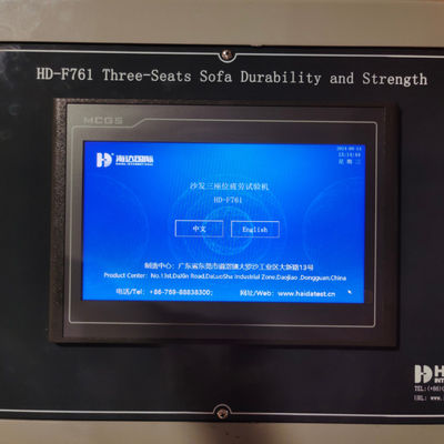 Drei Sofa-Sitze und Rücken Haltbarkeit Testmaschine