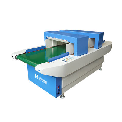 Doppelkopf-Nadelmetalldetektor mit 600 mm Prüfbreite und 24 m/min Fördergeschwindigkeit für Textilprüfungen