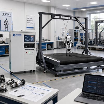 HD-Roboter-Dynamische Prüfplattform Geh-Stabilitätsprüfung Maschinenausrüstung Einstellbare Steigung 0 20 Grad Geschwindigkeitsregelung 0 18 km/h