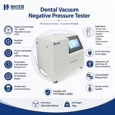 Dental Vakuum-Negativdruckmessgerät Vakuummessgerät für das Dentalsaugsystem Prüfgerät hohe Präzision -94 kPa
