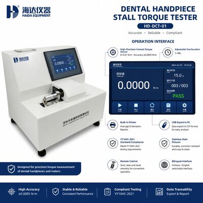 Dental Handpiece Stall Torque Tester Torque Measurement Machine for Dental Turbine QC Testing Equipment High Precision 0.0005 Nm
