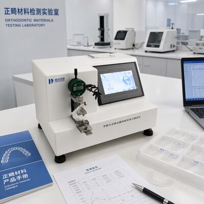 Zähne Aligner Klemmkraft Tester Clear Aligner Testing Machine Ausrüstung Orthodontik Kraftmessgerät 0,001N Auflösungsgenauigkeit