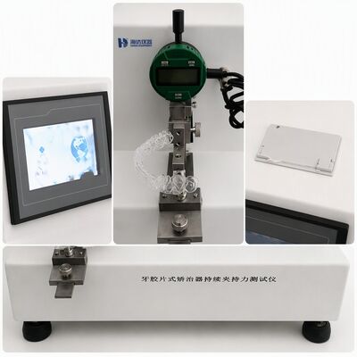 Zähne Aligner Klemmkraft Tester Clear Aligner Testing Machine Ausrüstung Orthodontik Kraftmessgerät 0,001N Auflösungsgenauigkeit